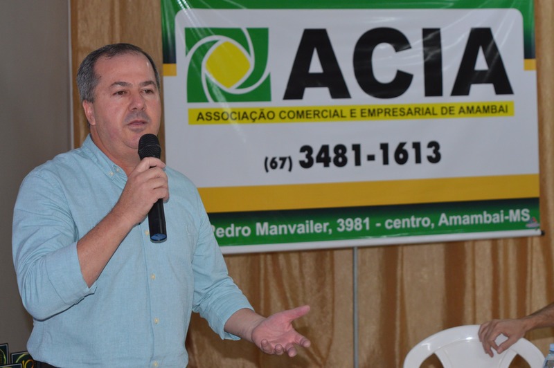 Associação Comercial e Empresarial de Amambai comemora 40 anos Atual presidente da Acia, Clemente Martins Júnior falou do legado que os ex-presidentes da entidade deixaram / Foto: Moreira Produções