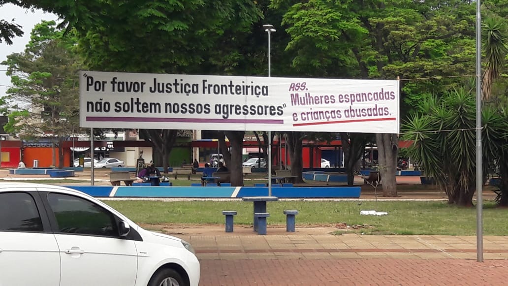 Amambaienses protestam contra decisões da justiça fronteiriça Foto: Divulgação