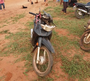 Homem de 54 anos tem crânio exposto ao sofrer uma queda de moto em Amambai Foto: Corpo de Bombeiros