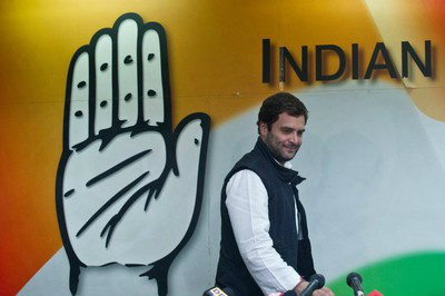 Rahul Gandhi, número dois o Congresso Nacional Indiano, deve ser o candidato do partido para o posto de premier da Índia