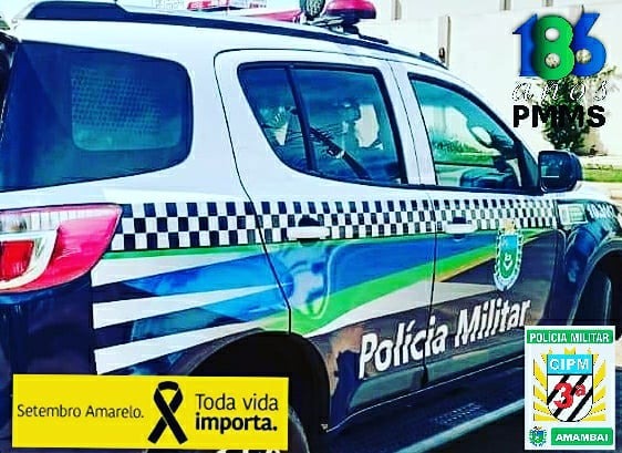 Polícia Militar de Amambai controla situação de crise e impede suicídio Foto: 3ª CIPM