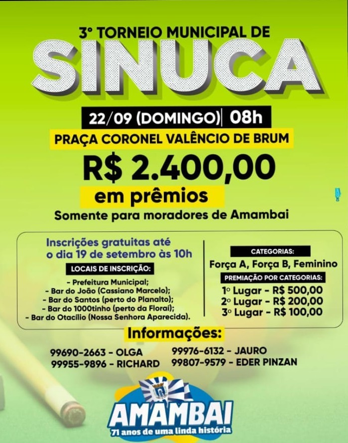 Agenda de eventos para Amambai e região Agenda de eventos para Amambai e região