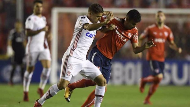 Flamengo perde por 2x1 para o Independiente, em Buenos Aires Foto: Divulgação