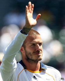 Beckham já atuou em alguns dos maiores clubes do mundo, como Manchester United e Real Madrid