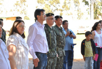 Diversas autoridades presitigiaram o evento do exército brasileiro.