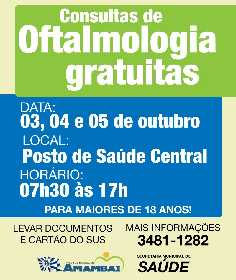 Consultas de Oftalmologia gratuitas Consultas de Oftalmologia gratuitas