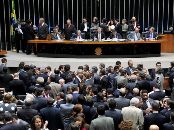 Camara federal durante votação 