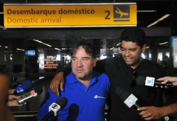 Repórteres Corban Costa e Gilvan Rocha. 