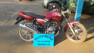 PM recupera veículo roubado em Amambai