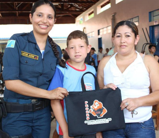 Solenidade de abertura do Proerd acontece com entrega dekits em Coronel Sapucaia