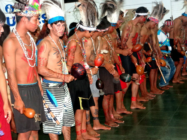 Durante o evento aldeias de Amambai, Tacuru e Aral Moreira realizaram apresentações / Foto: Moreira Produções