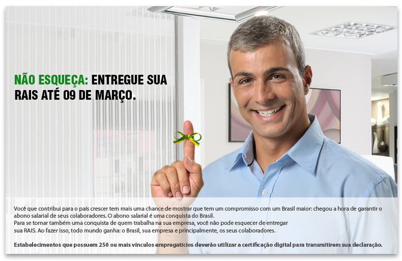 Empregadores têm até sexta para enviar declaração da Rais Empregadores têm até sexta para enviar declaração da Rais
