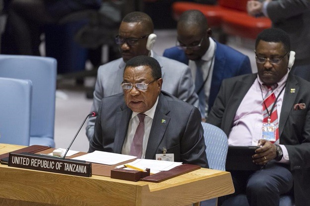 Ministro das Relações Exteriores da Tanzânia, Patrick Mahiga revelou que o país ainda aguarda mais informação. Foto: ONU/Rick Bajornas.