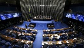 Senado cancela Ordem do Dia e votação da PEC do fim do foro fica para quarta Senado realiza sessão temática interativa para debater a reforma das leis trabalhistas Marcelo Camargo/Agência Brasil