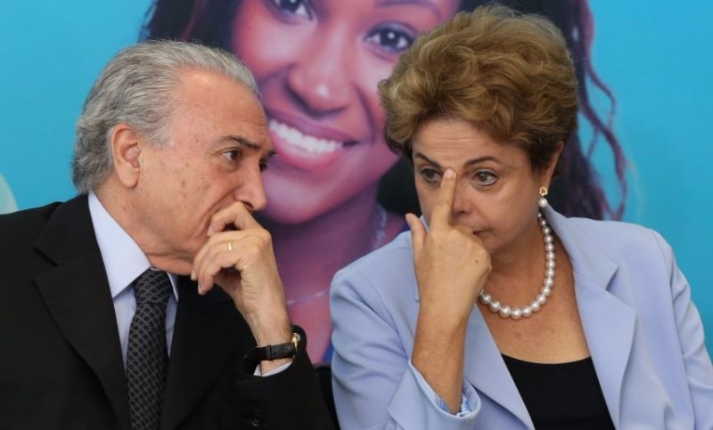 Vice presidente Temer, ex presidente Dilma / Foto: Divulgação