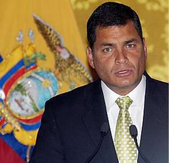 Rafael Correa, presidente do Equador.