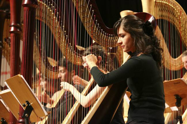 Projeto Música no Museu comemora dez anos de existência em 2015 como o maior festival de harpas do mundo / Foto: Divulgação