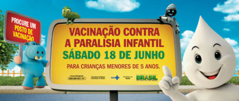 Campanha de vacinação contra paralisia infantil inicia no dia 18 de junho Campanha de vacinação contra paralisia infantil inicia no dia 18 de junho