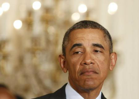 Presidente dos EUA, Barack Obama, durante pronunciamento sobre medidas para a criação de empregos, na Casa Branca, em Washington.