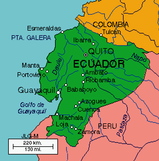 Equador tem 14 milhões de habitantes e grandes reservas de petróleo