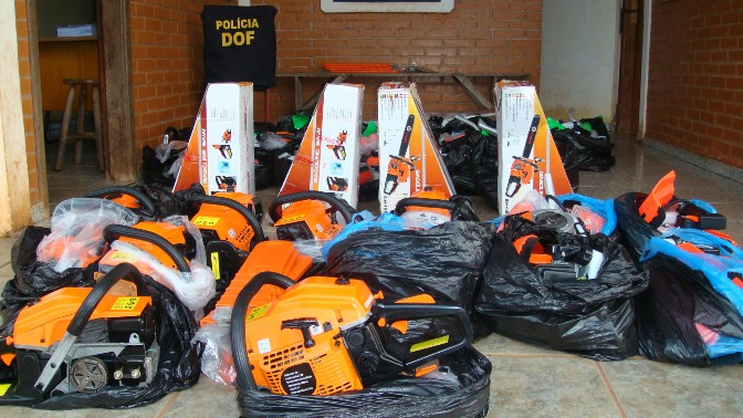 DOF apreende roçadeiras e motosseras em Ponta Porã