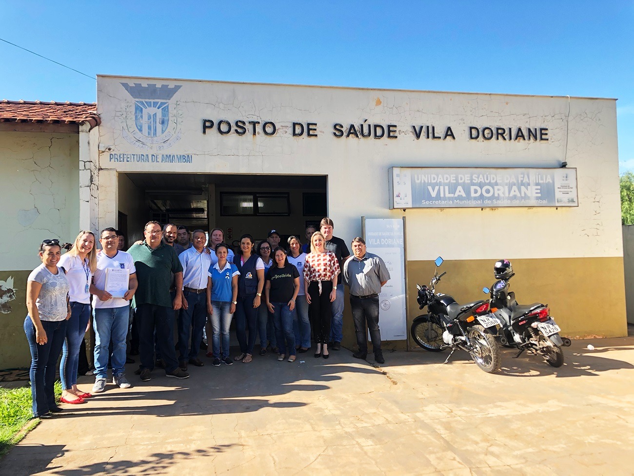 Vereadores de Amambai destacam reforma do posto da vila Doriane