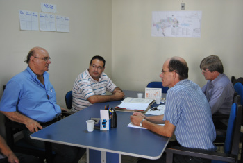 Deputado Tetila durante reunião com Sergio Barbosa e Dr. BandeiraFoto: Moreira Produções