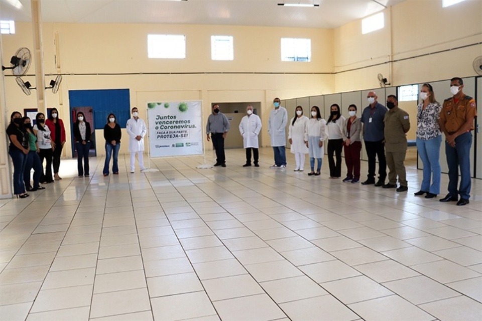 Amambai tem muito a comemorar nesse aniversário de 73 anos Central da Covid foi inaugurada em agosto de 2020 e funcionou até agosto de 2021 / Foto: Decom
