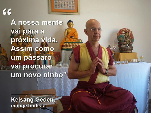 Kelsang Geden é monge budista há 16 anos e ministra aulas em Campinas (Foto: Arlete Moraes/G1)