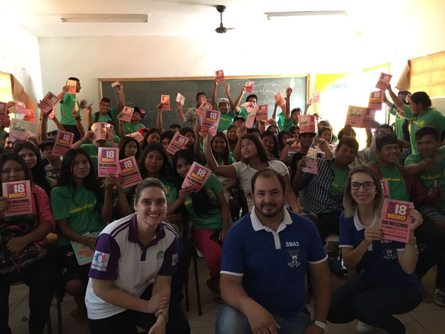 As palestras aconteceram nas escolas estaduais Fernando Corrêa da Costa e escola Escola Guarani, na aldeia Amambai / Foto: Divulgação