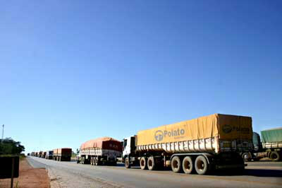 Falta de caminhões pode atrasar escoamento da safra de soja em MS