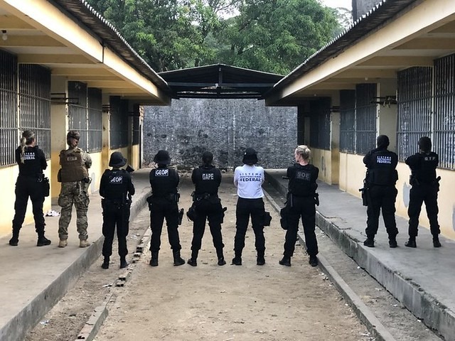 Em presídio feminino no Pará, presas tiveram de sentar seminuas em formigueiro Segundo OAB, uso de bombas, spray de pimenta e espancamento são algumas das violações / Foto: Reprodução/Depen