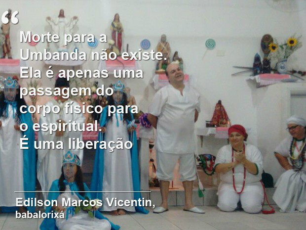 Edilson Marcos Vicentim é babalorixá de umbanda e tem 56 anos (Foto: Maíra Rodrigues)