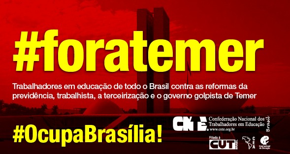 24 de maio: Vamos Ocupar Brasília e Exigir Diretas Já! Foto: Divulgação