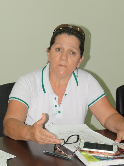 Presidente do Simted de Amambai, professora Olga Tobias MarianoFoto: Assessoria