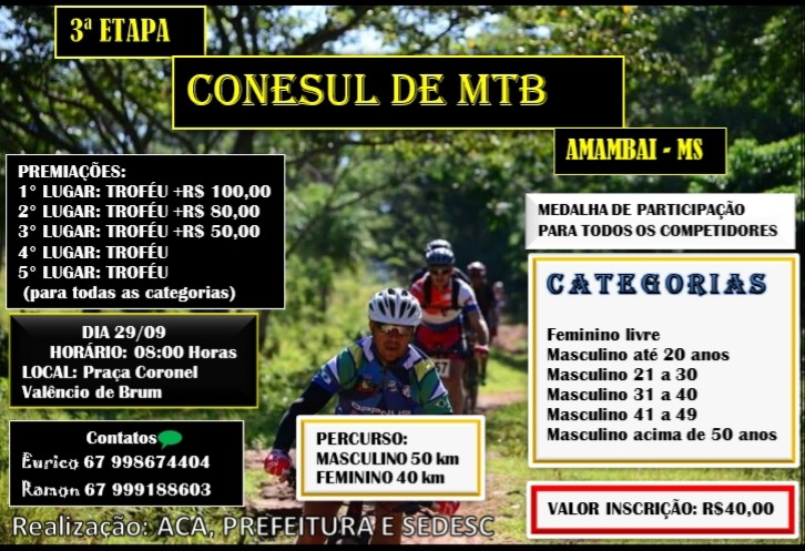 Agenda de eventos para Amambai e região