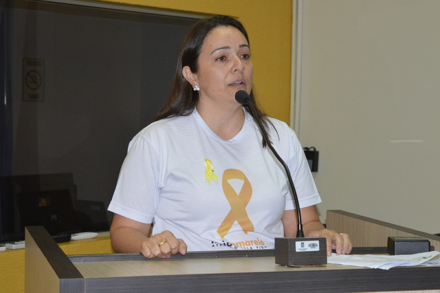 Campanha Maio Amarelo foi lançada em Amambai nessa sexta-feira (19) Marilene Dutra Lescano, a Fofa / Foto: Moreira Produções
