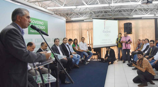 Governador destaca a importância da passagem da tocha olímpica por MS Governador destaca a importância da passagem da tocha olímpica por MS