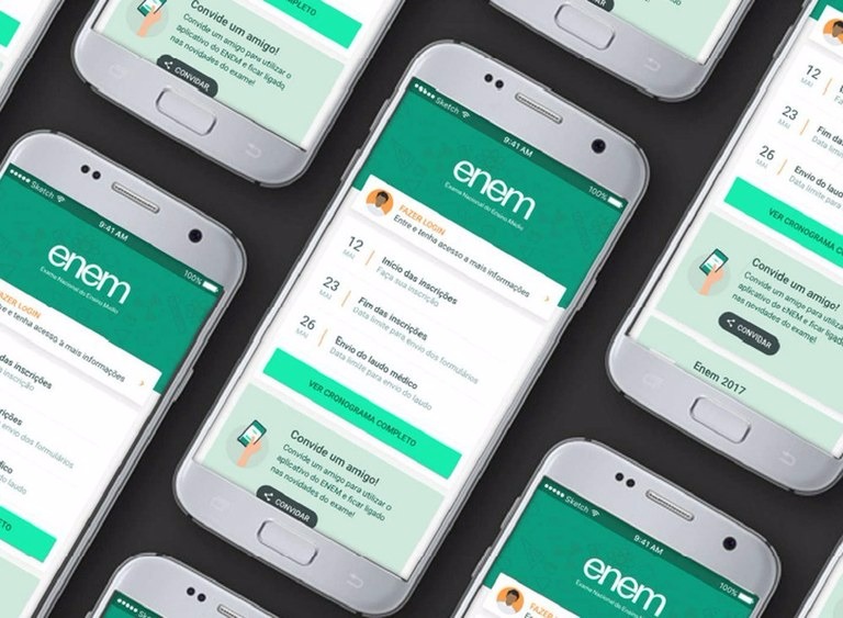 Candidatos podem acompanhar inscrição pelo aplicativo do Enem 