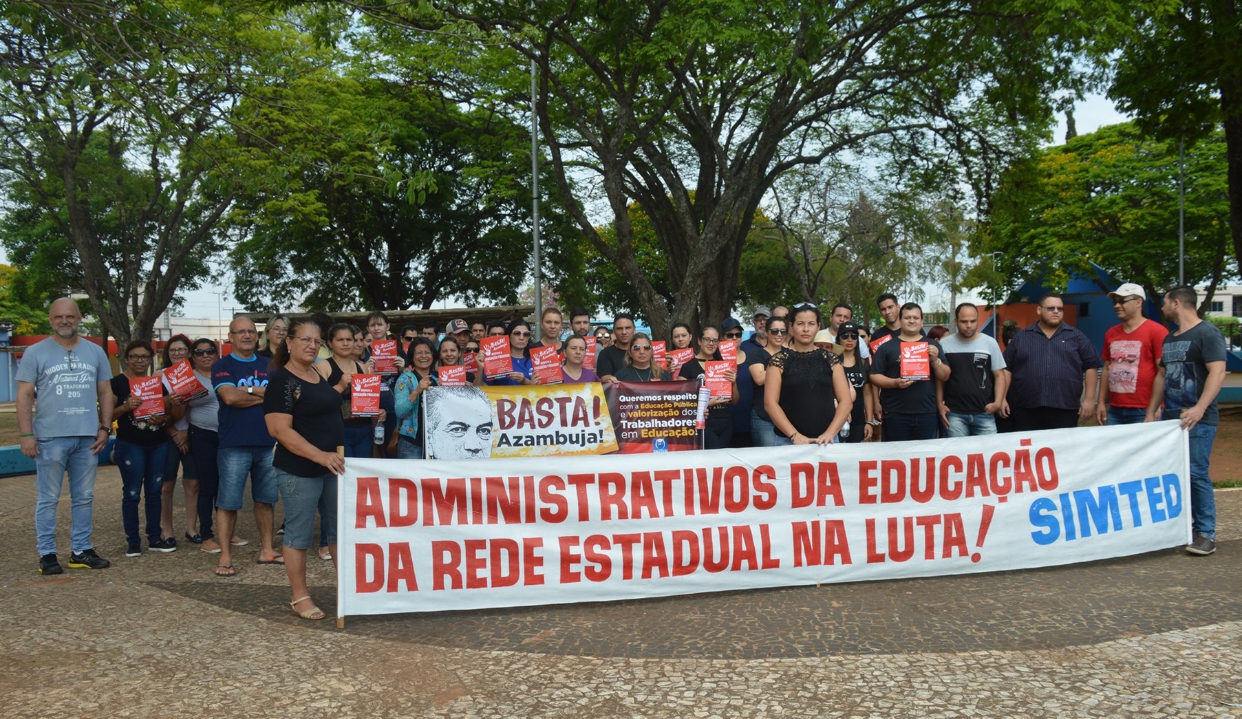 Greve Geral da Educação mobiliza educadores da rede estadual em Amambai