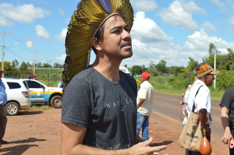Indígenas de Amambai protestam contra a municipalização da saúde Vereador Ismael Morel / Foto: Moreira Produções
