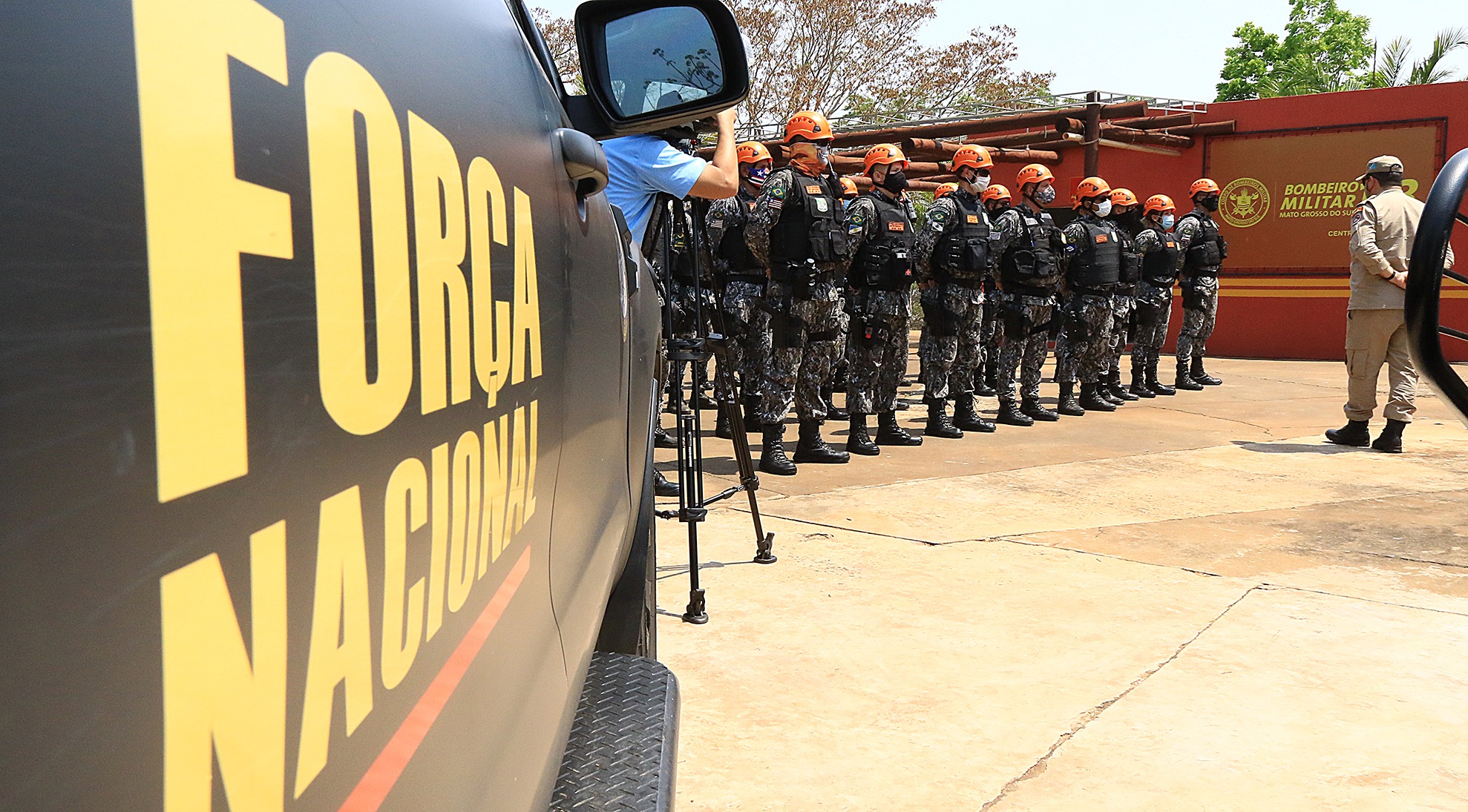 Força-tarefa que combate incêndios florestais no MS é reforçada Policiais da Força Nacional integram a unidade em 15 estados e tem treinamento específico em combate a incêndios florestais