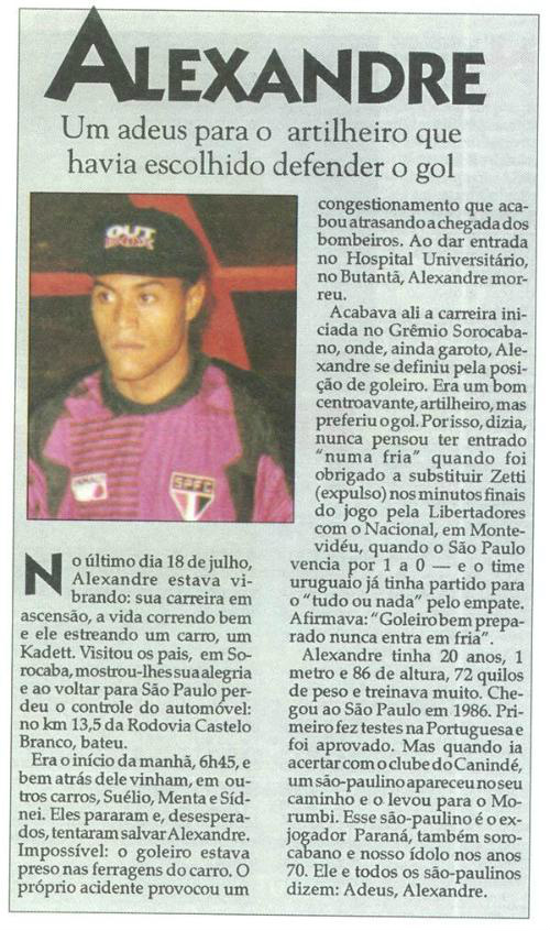 26 de Abril - Dia do Goleiro Crédito: Google images