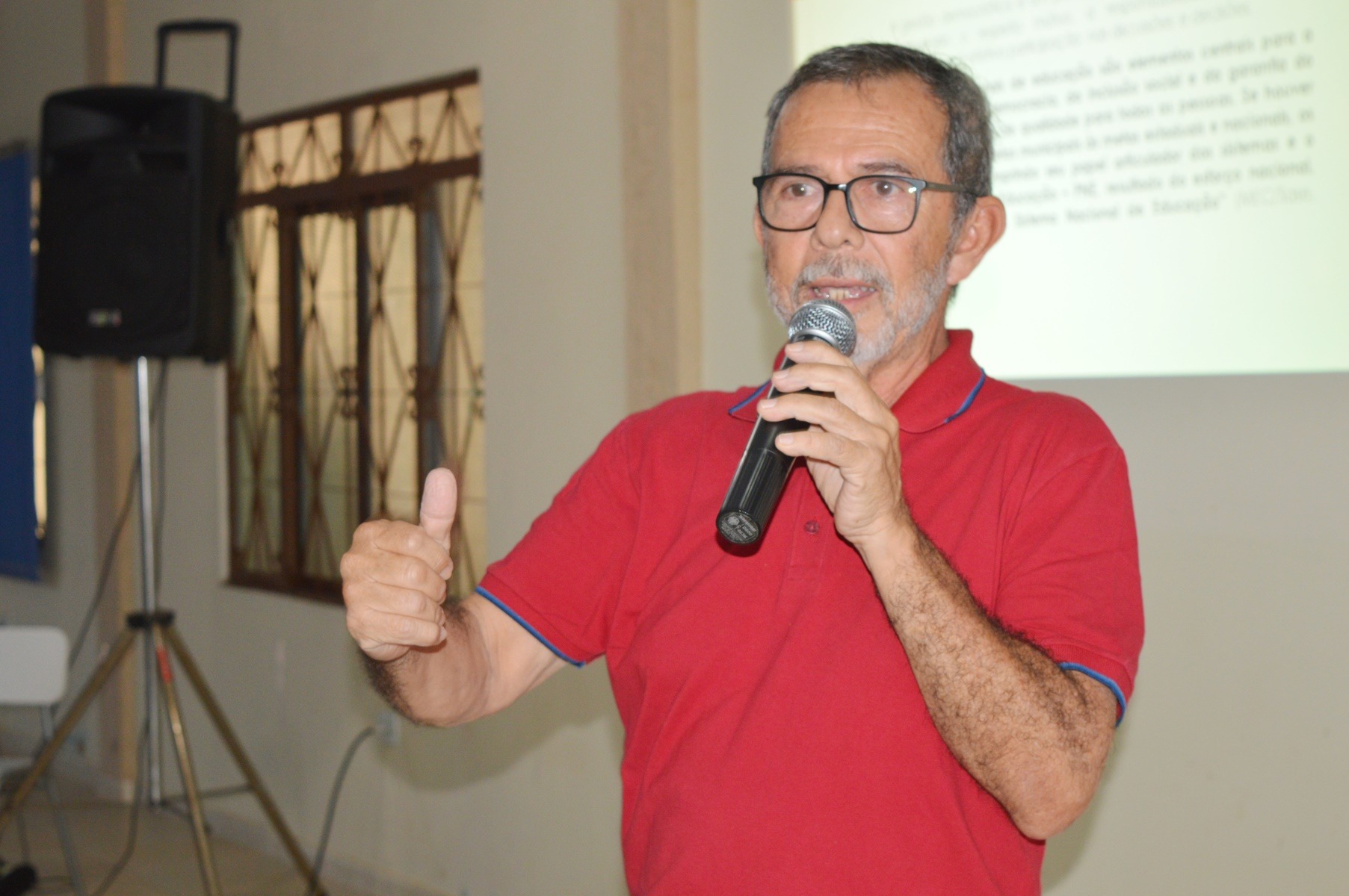 Presidente do Simted, professor Humberto Vilhalva / Foto: Moreira Produções