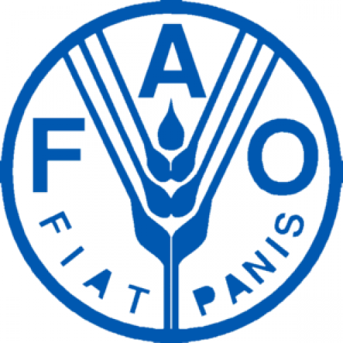 Bandeira da FAO (Organização das Nações Unidas para Agricultura e Alimentação.