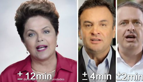 Após convenções, Dilma tem 45% do horário político Após convenções, Dilma tem 45% do horário político
