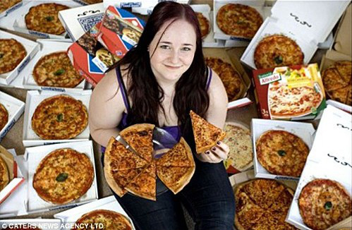 Britânica come apenas pizza e queijos a 8 anos.