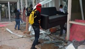Ministérios foram invadidos e depredados por black blocksMarcello Casal Jr/Foto: Divulgação 