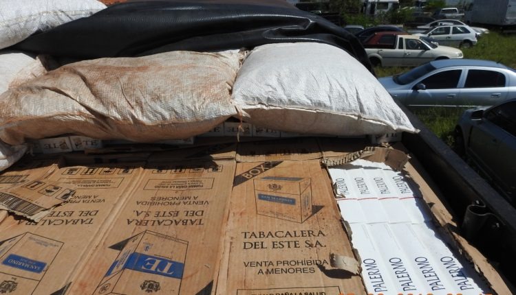 Cigarros apreendidos durante a operação. Foto: Divulgação
