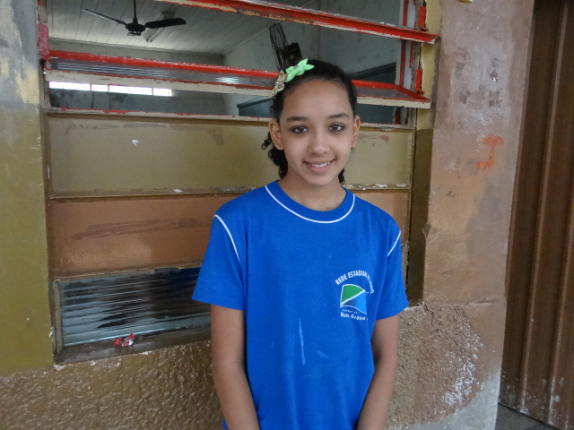 Deise Taila Miranda Martins cursa o 8º ano.